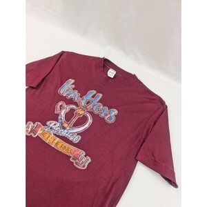 VTG I'm Hers Single Stitch Graphic T-Shirt 1980s Single Stitch Maroon "DANNA#
